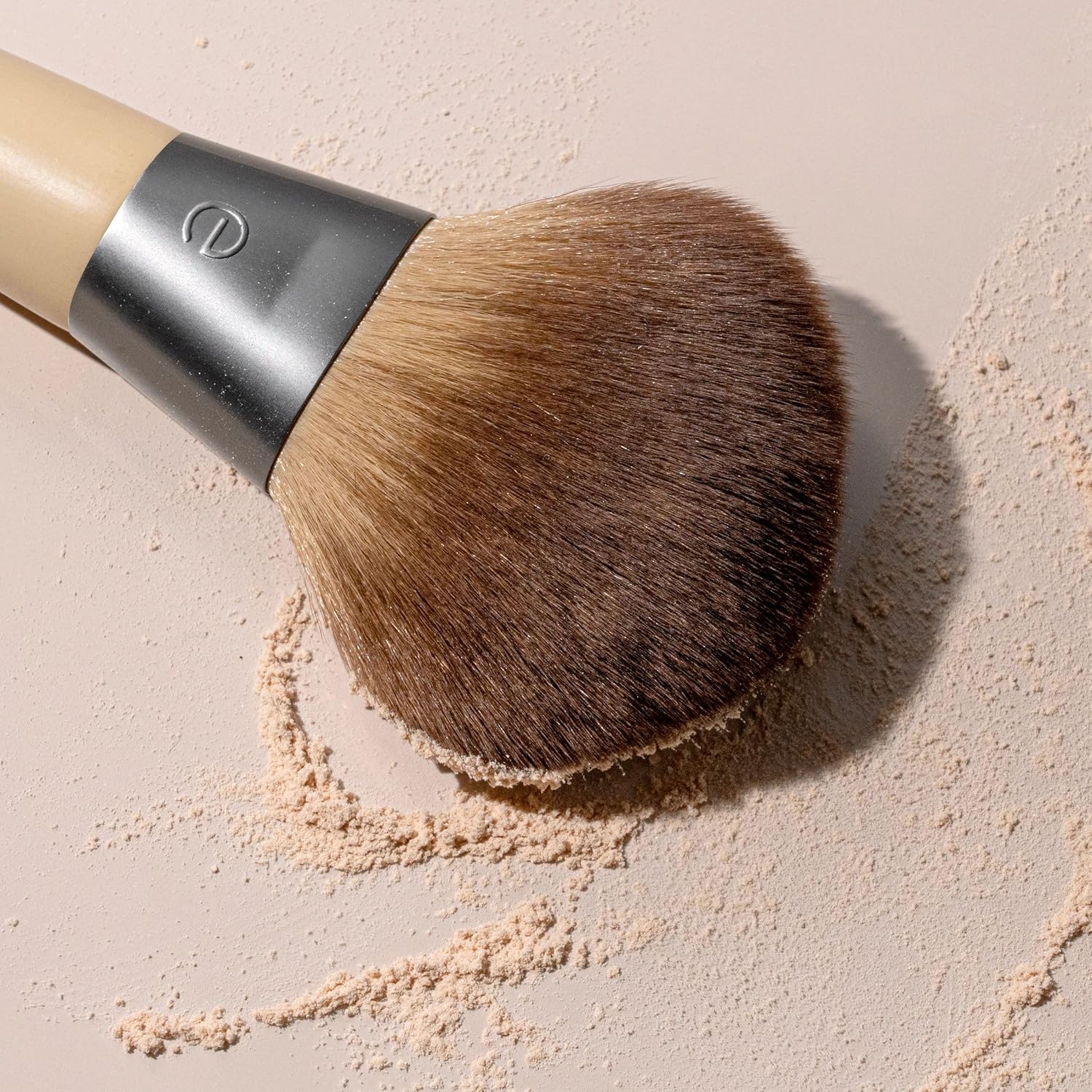 EcoTools Blurring Powder Makeup Brush, For Loose & Pressed Powder, Large Makeup Brush For All-Over Application, Fluffy, Synthetic Bristles, Eco Friendly, Cruelty-Free, & Vegan, 1 Count - Image 9