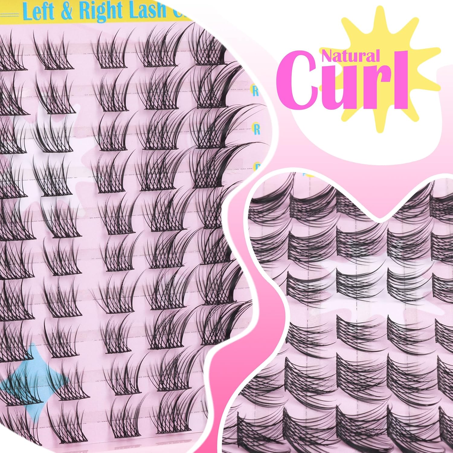 ALICE 3D Natural Cat Eye Lash Clusters for DIY Application Left and Right Eyes - Image 4