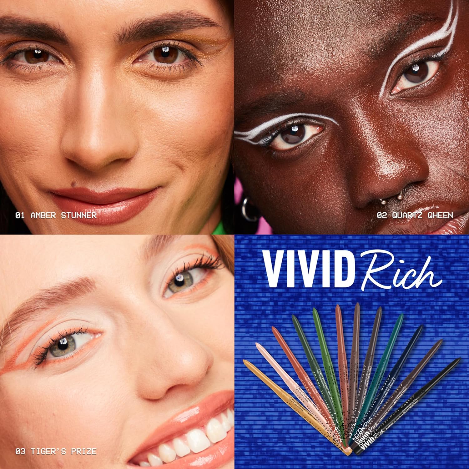 NYX PROFESSIONAL MAKEUP Mechanical Eye Pencil, Vivid Rich Mechanical, Creamy Retractable Eyeliner - Under the Moonstone, Slate Grey Eyeliner - Image 6