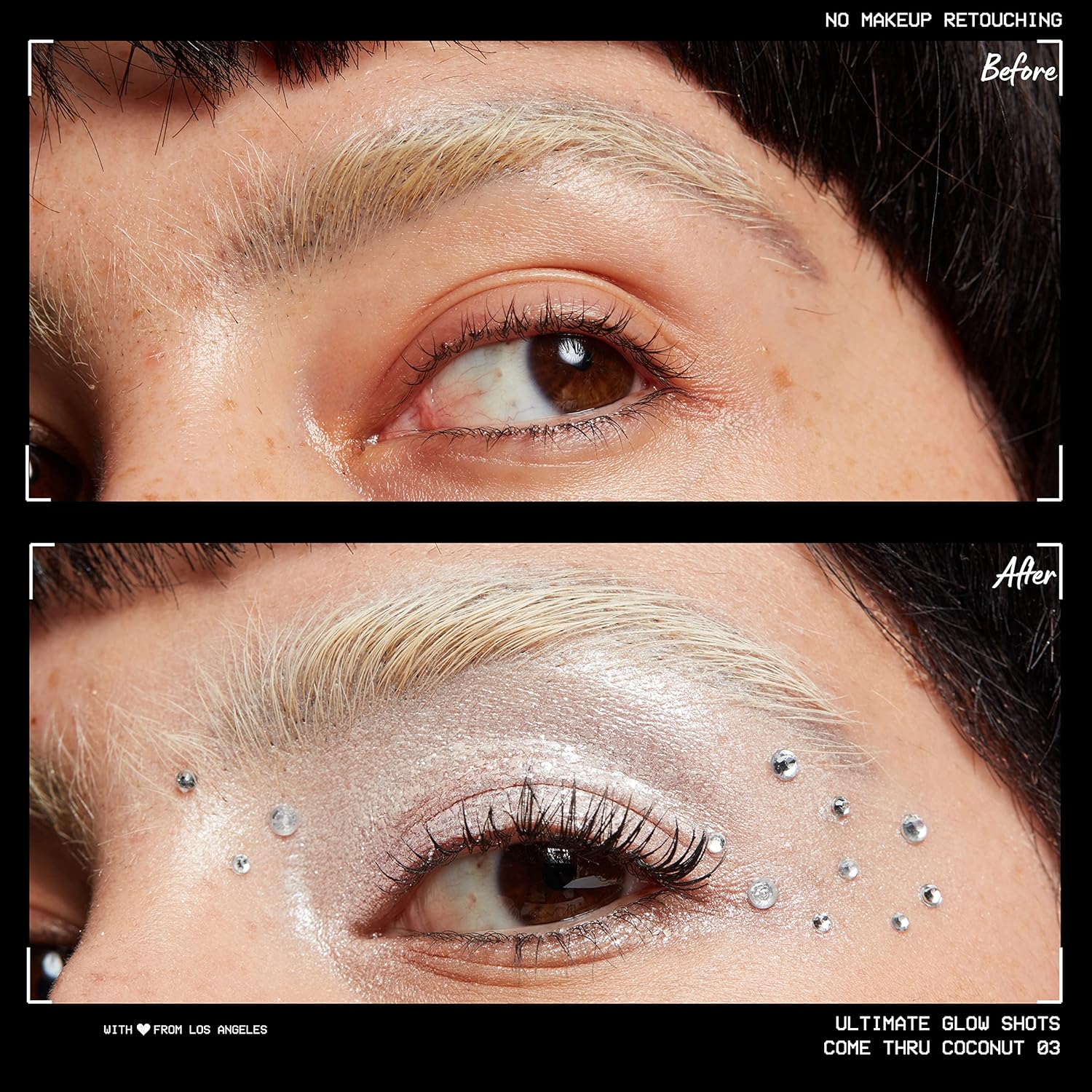 NYX PROFESSIONAL MAKEUP Ultimate Glow Shots, Liquid Eyeshadow, Long-Lasting Shimmer Eye Shadow with Vitamin C - Come Thru Coconut - Image 3