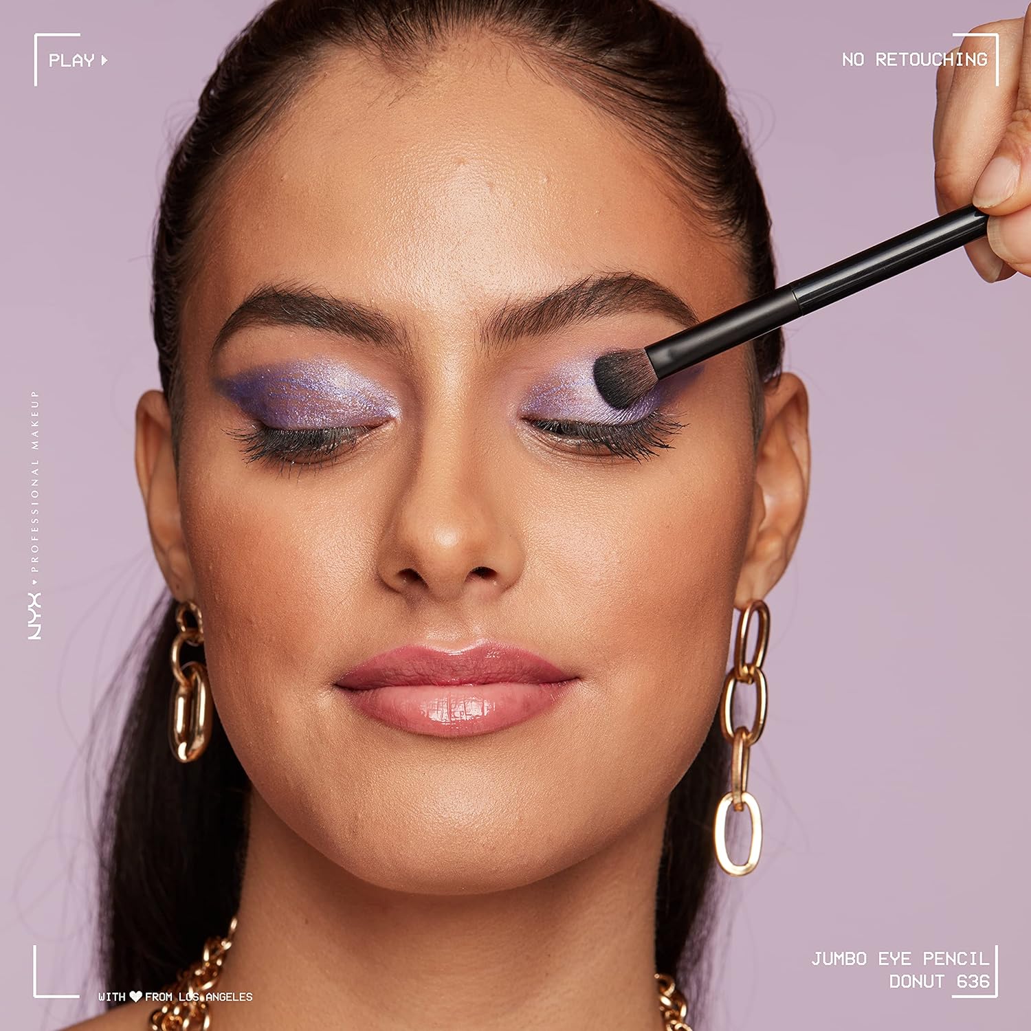 NYX PROFESSIONAL MAKEUP Jumbo Eye Pencil, Blendable Eyeshadow Stick & Eyeliner Pencil - Donut (Lilac) - Image 2