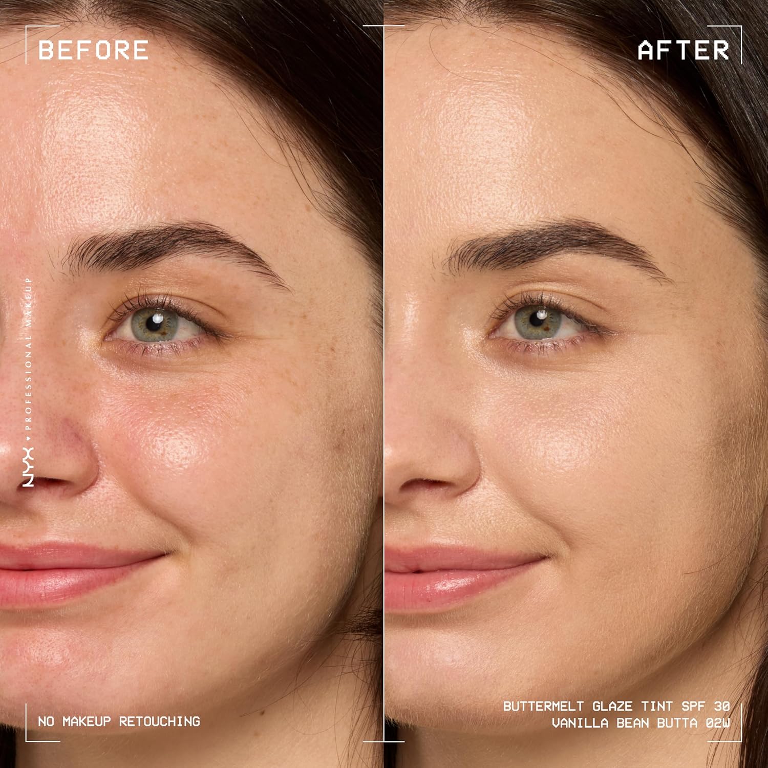 NYX PROFESSIONAL MAKEUP Buttermelt Glaze Soft Glow Skin Tint + SPF 30, Up To 12HR Wear, 02 Vanilla Bean Butta - Image 2