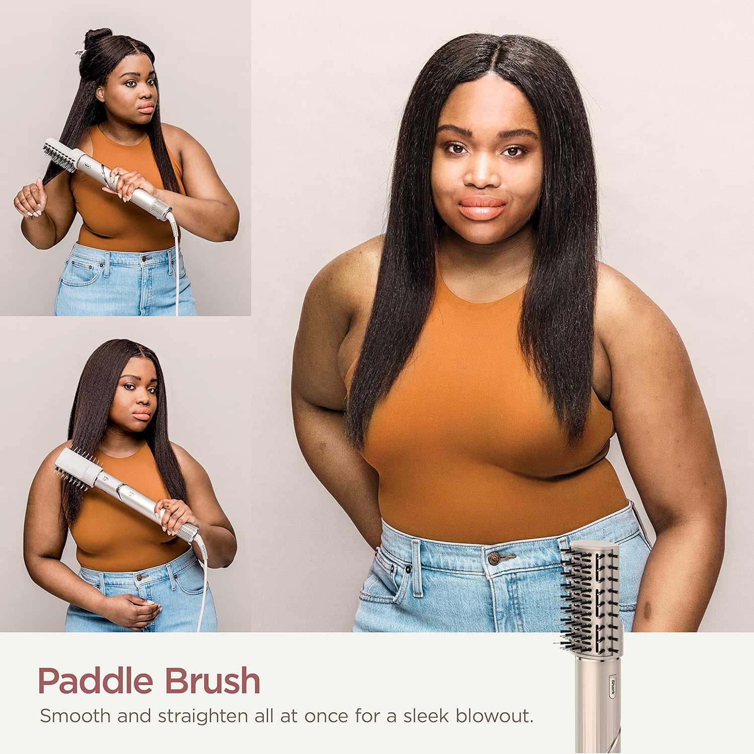 Shark HD430REF (Refurbished) FlexStyle Air Styling & Drying System, Powerful Hair Dryer Brush & Multi-Styler with Auto-Wrap Curlers, Paddle Brush, Oval Brush, Concentrator Attachment, Stone (Renewed) - Image 6
