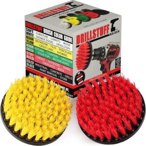 Cleaning Supplies - Drill Brush - Outdoor - Deck Brush - Concrete - Bird Bath - Hard Water Stain Remover - Bathroom Accessories - Shower Cleaner - Bathtub - Bath Mat - Flooring - Tile - Grout Cleaner