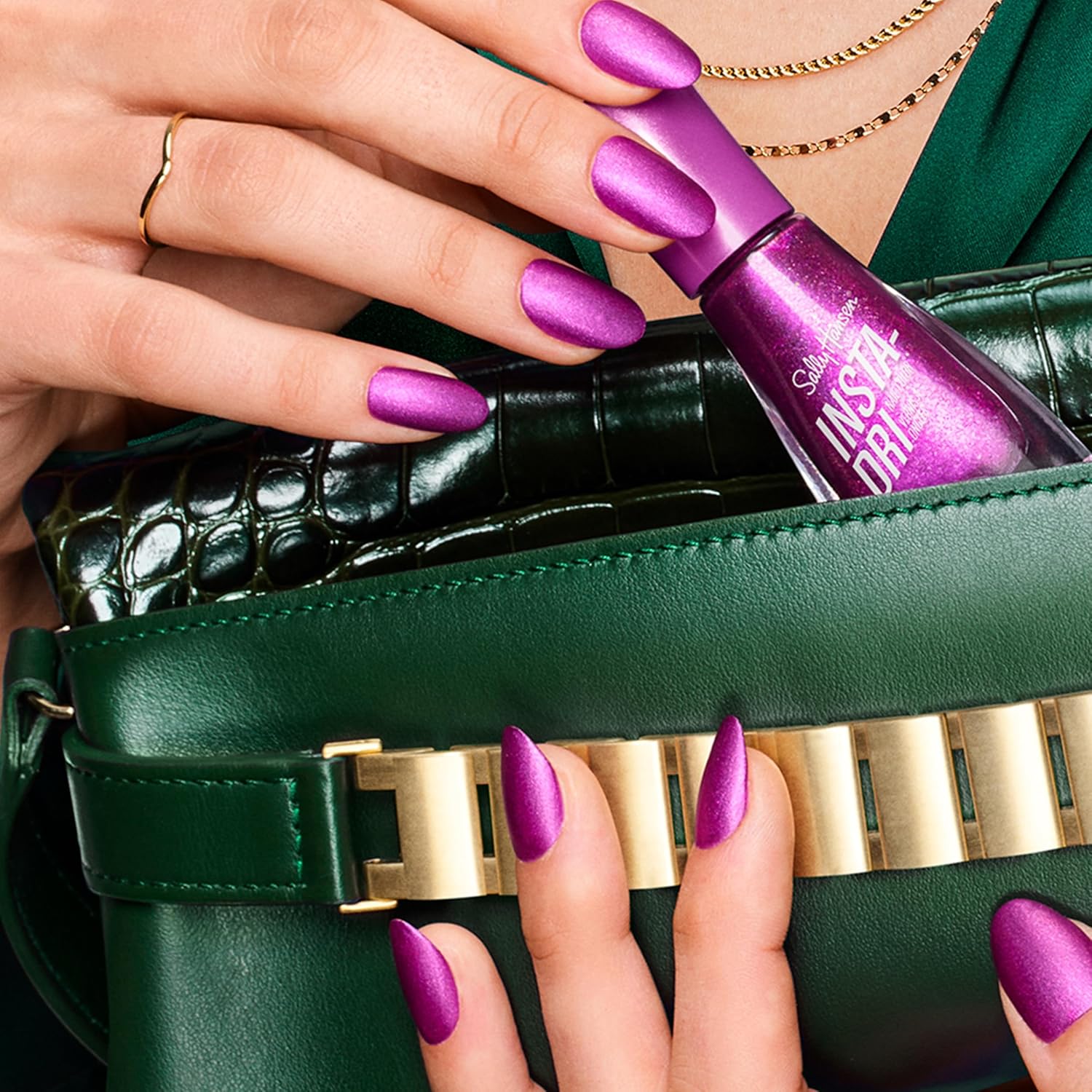 Sally Hansen Insta-Dri, Silk Is..., Quick Dry, Long Lasting, Opaque, Creme White Nail Polish - Image 9