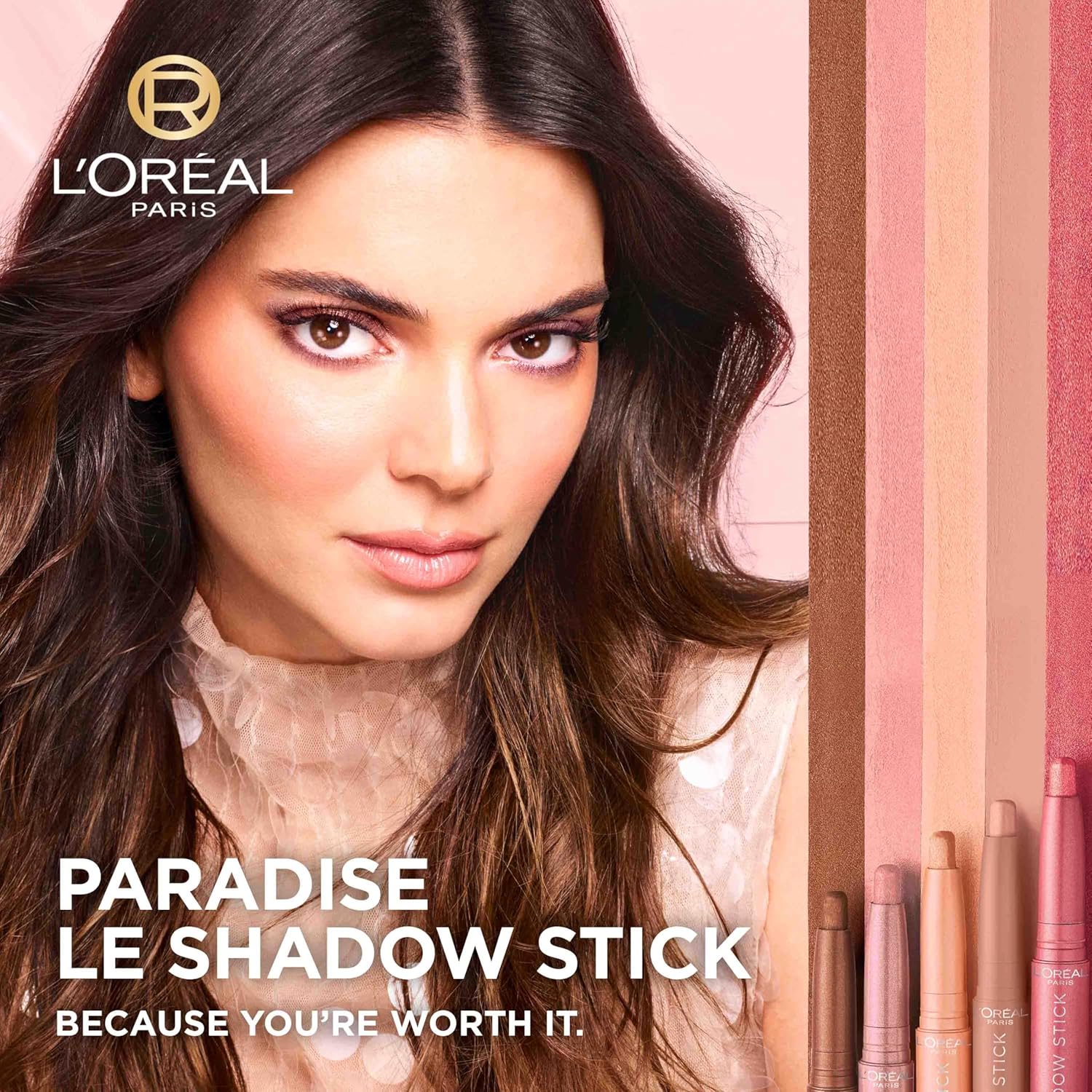 L'Oreal Paris Makeup Le Shadow Stick Eyeshadow, Blendable, Smudge-Resistant, Cream Eyeshadow, Alluring Rose, 0.05 Oz - Image 6