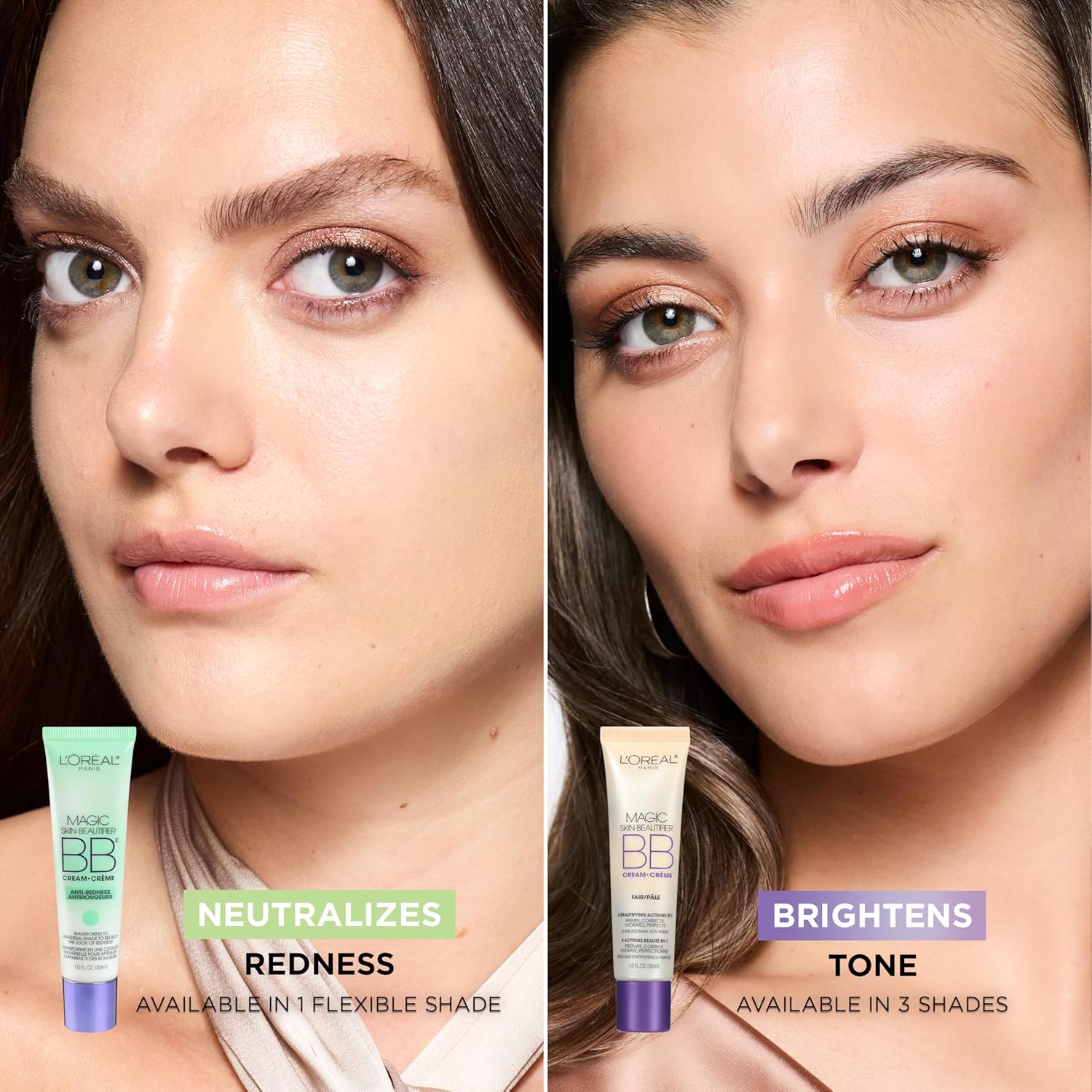 L'Oréal Paris Makeup Magic Skin Beautifier BB Cream Tinted Moisturizer, Light, 1 fl oz, 2 Count - Image 3
