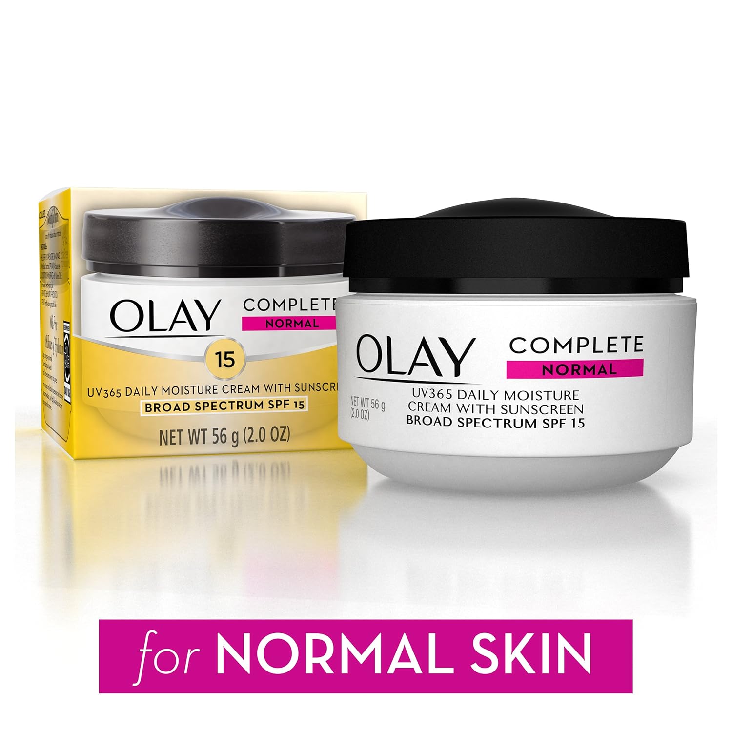 Olay Face Moisturizer Complete All Day UV Moisture Cream with Sunscreen SPF 15, Normal Skin, 2 Fl Oz (Pack of 3) - Image 7