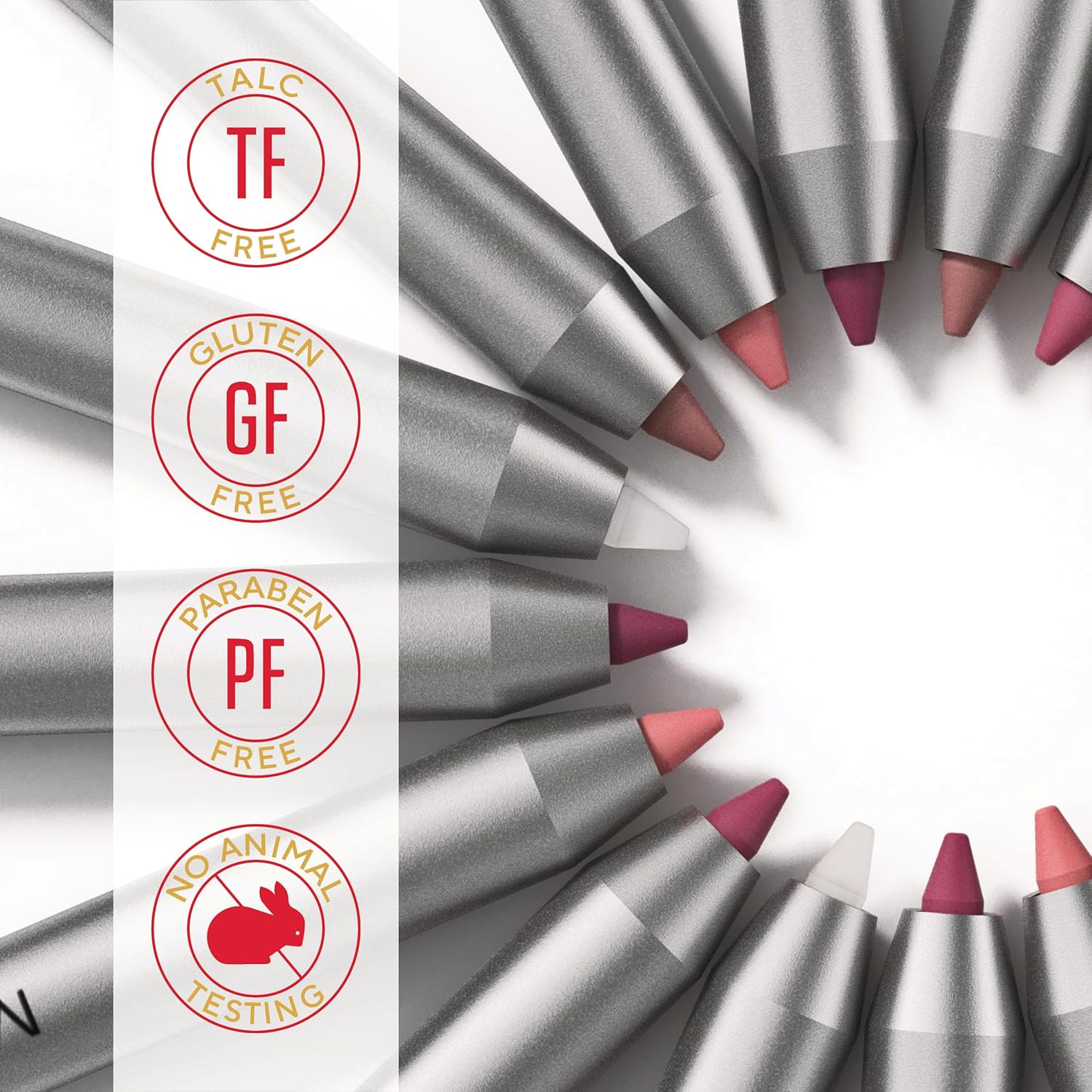 Mirabella Line & Define Lip Definer Lip Pencil, Smoothing & Moisturizing Retractable Lip Liner with Long-Lasting & Ultra-Creamy Formula, Antioxidants Vitamin C & E, & Built-In Sharpener - Flirty - Image 6