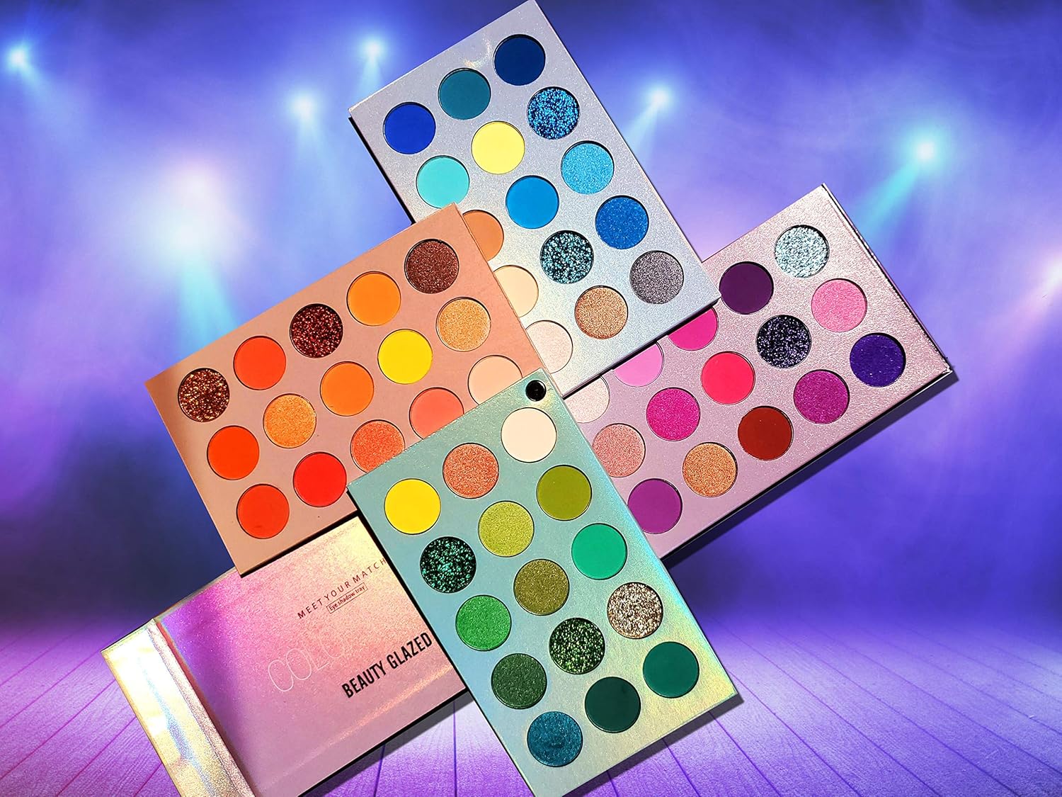 MYUANGO Color Board Eyeshadow Palette - Highly Pigmented 60 Shades Matte Shimmer Glitter Vegan Makeup Palette for Beginners - Waterproof, Blendable, Long-Lasting - Cruelty-Free - Image 9