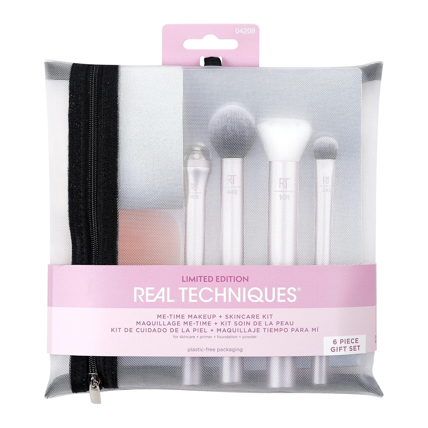 Real Techniques Limited Edition Me Time Makeup Brush and Skin Care, 6 Piece Valentine’s Day Gift Set, Perfect For Wife, Spouse, Girlfriend, Significant Other, or Daughter - Image 2