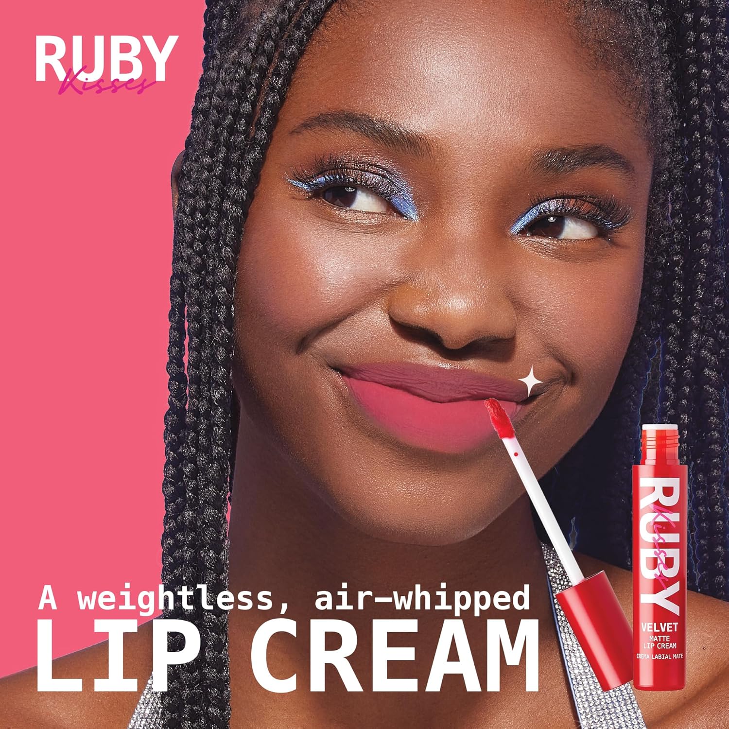 Ruby Kisses Velvet Lip Cream, Matte Finish Lipstick, Rich Color, Long Lasting Lip Stain, Lightweight, Nourishing, Hydration, High Pigment Lip Tint (CREAM BLUSH) - Image 6