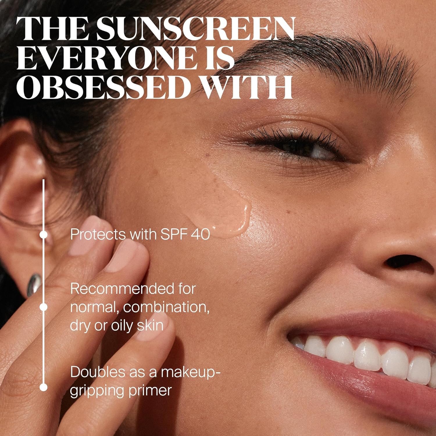 Supergoop! Unseen Sunscreen - SPF 40 - Invisible, Broad Spectrum Face Sunscreen + Makeup-Gripping Primer - Weightless, Scentless, Oil Free - For All Skin Types & Skin Tones - 1.7 fl oz - Image 2