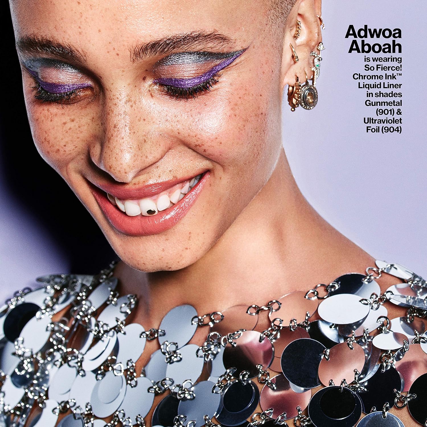 Revlon So Fierce! Chrome Ink Liquid Eyeliner, Longlasting Bold Metallic Pen Liner with Dip Ink Cap for Pearl, Shimmer Blend, 902 Bronzage, 0.03 oz. - Image 7