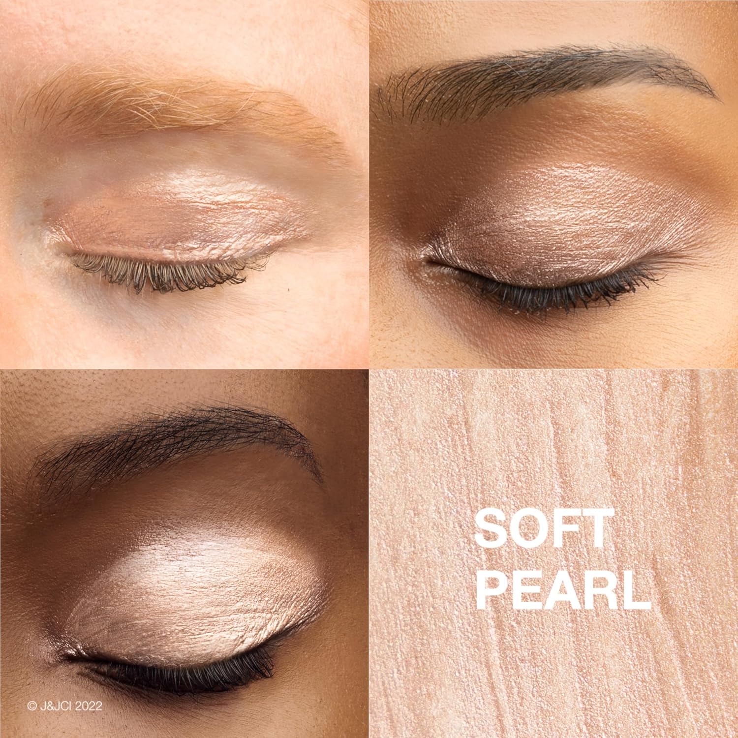 Neutrogena Sensitive Skin Metallic Eyeshadow and Primer Soft Pearl 0.22 oz - Image 4