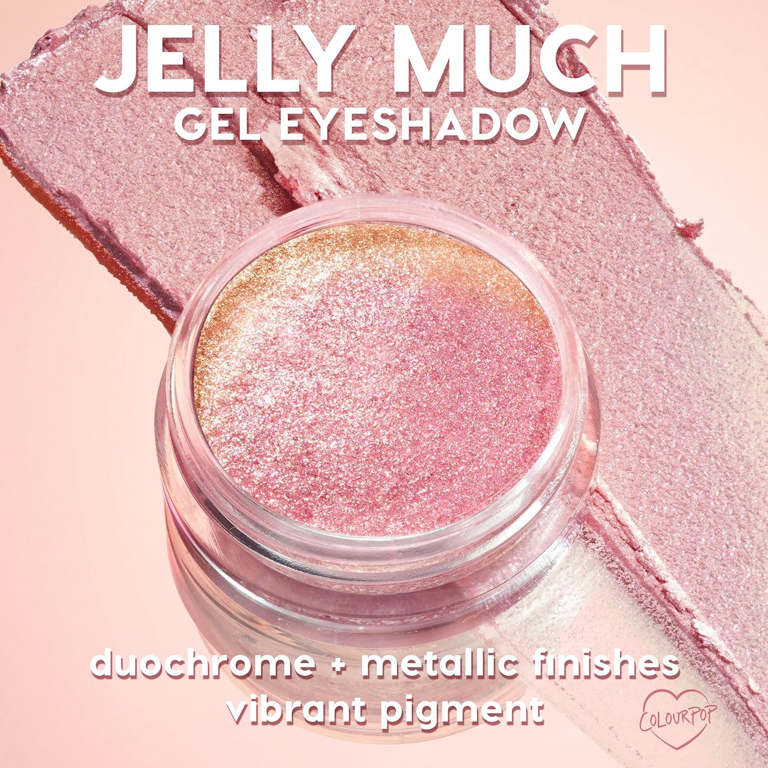 ColourPop Jelly Much Gel Eyeshadow - Glitter Eyeshadow with a Water-Based Gel Formula - Provides Intense Color Payoff with Minimized Creasing & Fading - Field of Fairies (0.23 oz) - Image 6