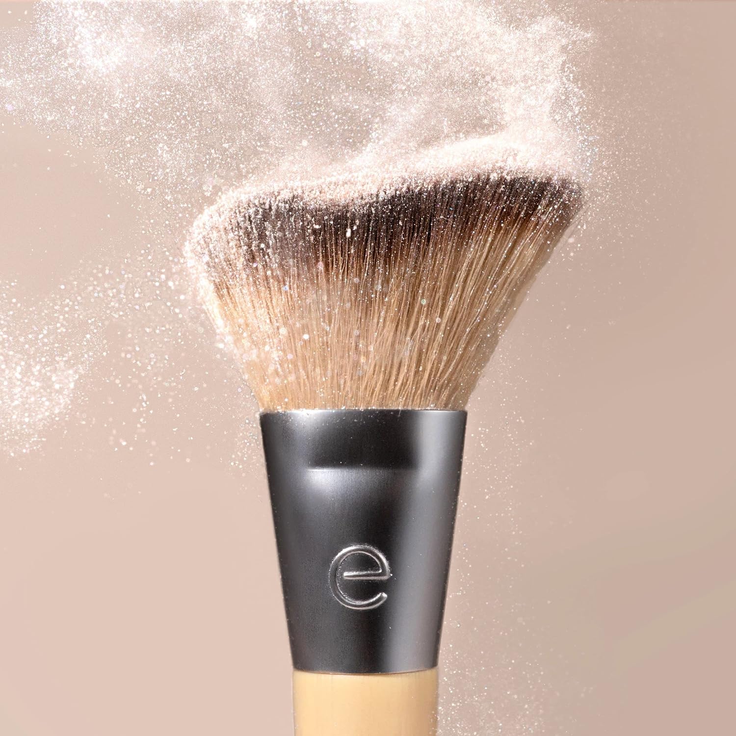 EcoTools Blush + Highlight Brush Duo, Makeup Brushes For Liquid, Cream, & Powder Highlight & Blush, Enhance Natural Skin, Eco-Friendly Makeup Brush Set, Synthetic Bristles, 2 Piece Set - Image 8
