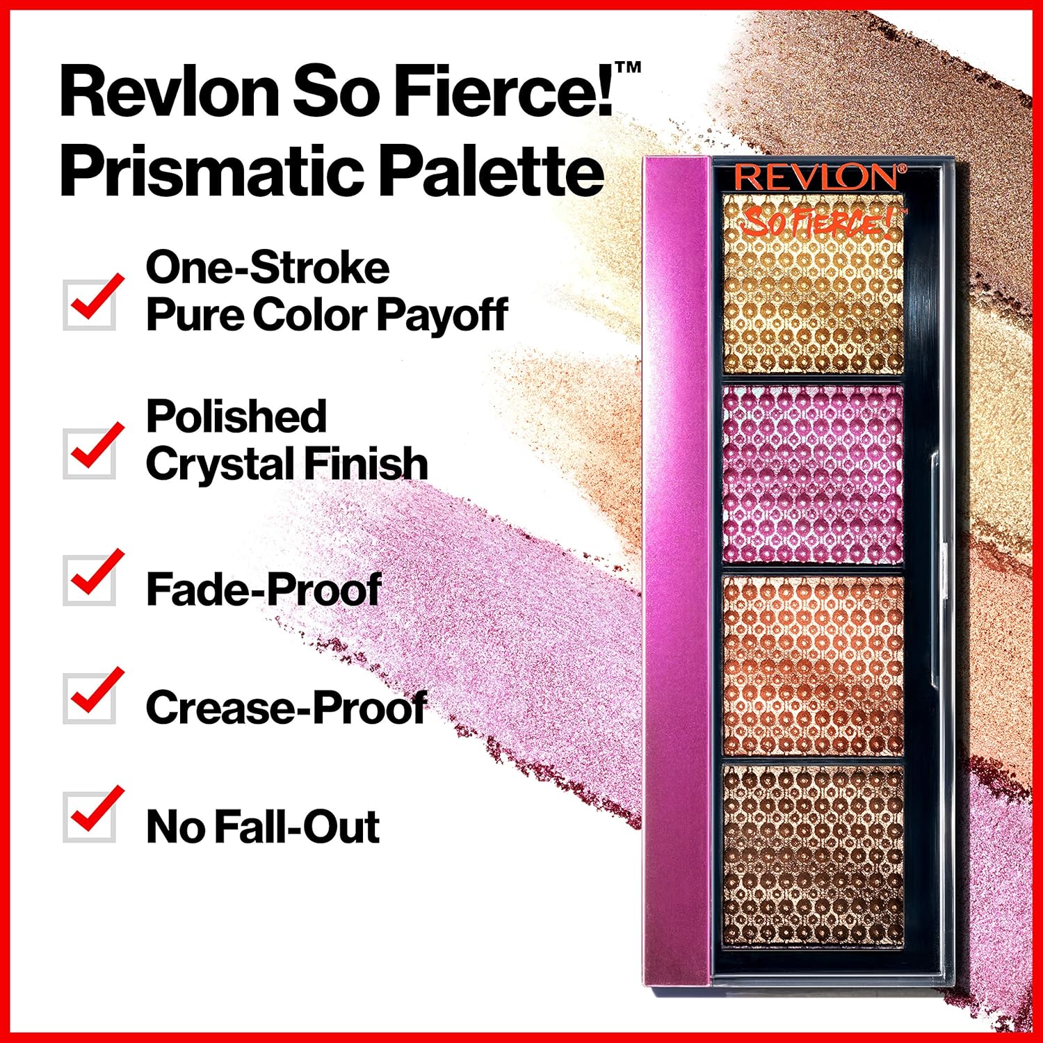 Revlon So Fierce Prismatic Eyeshadow Palette, Eye Makeup, Ultra Creamy Pigmented in Blendable Matte & Pearl Finishes, 962 Fully Loaded, 0.21 oz - Image 2