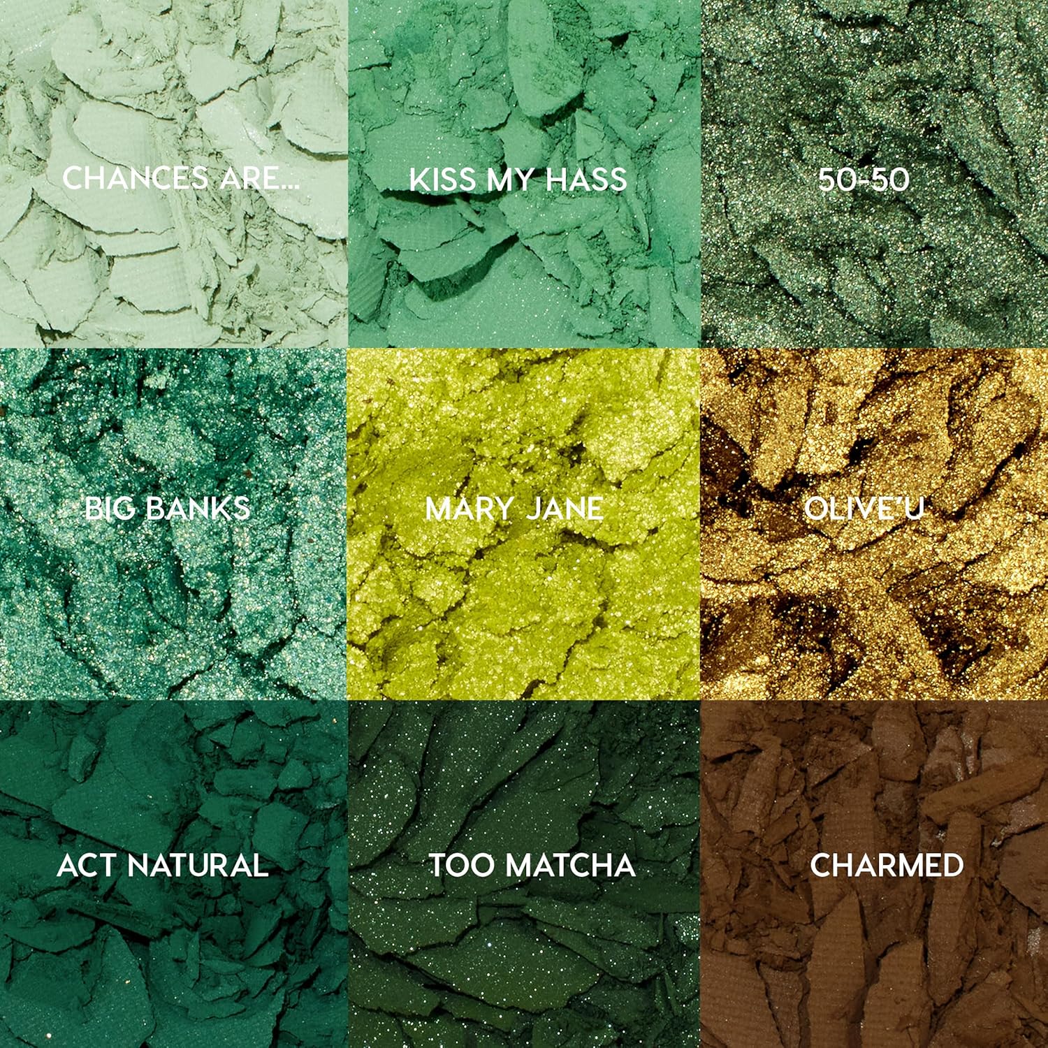 ColourPop Just My Luck Green Eyeshadow Palette - Green & Neutral Eyeshadow Palette with Matte & Metallic Finishes - High-Pigment Eye Makeup with a Long-Wearing Formula (0.3 oz) - Image 6