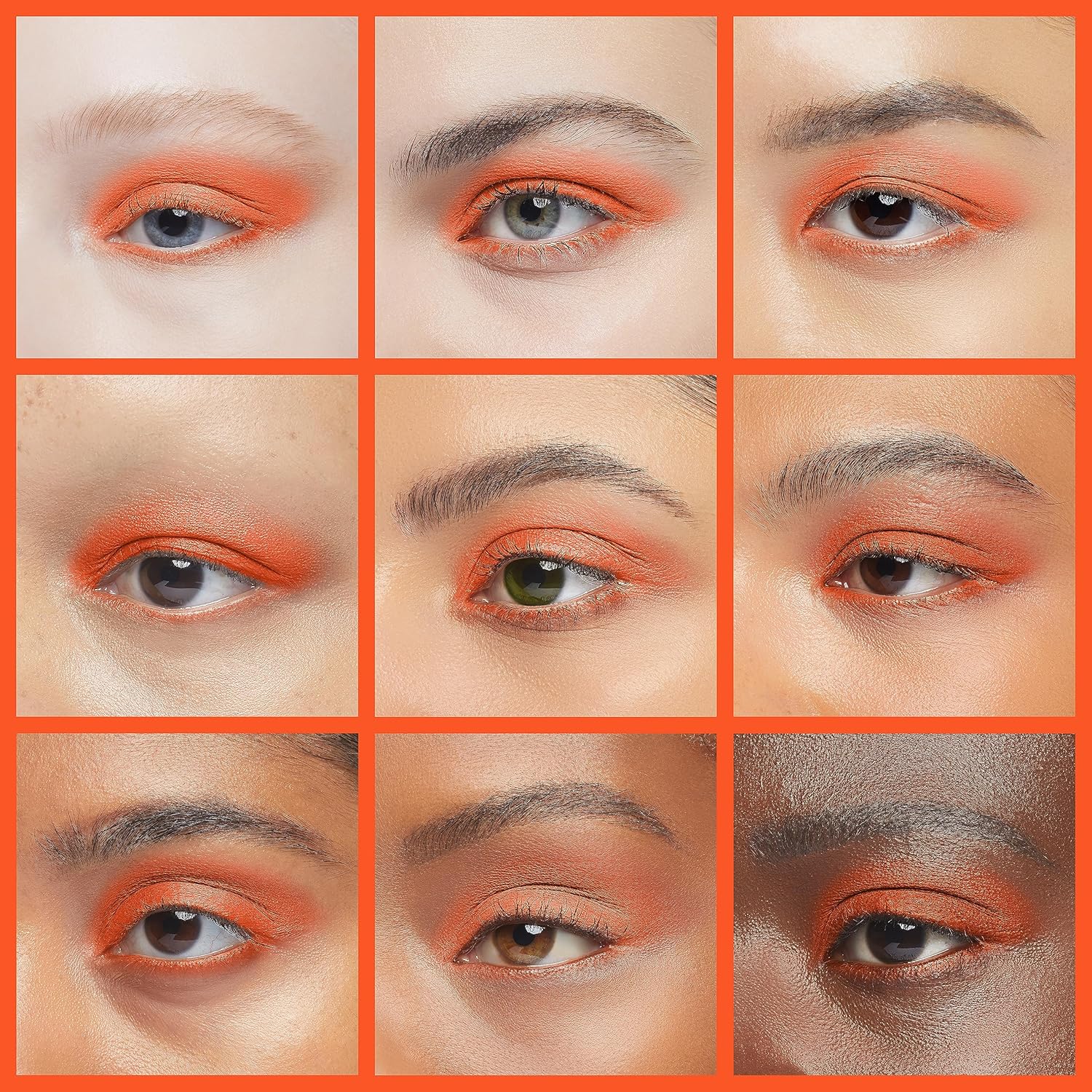IS'MINE Single Orange Matte Eyeshadow Powder Palette High Pigment, Longwear, Intense Color Best Orange Eyeshadow - Image 4