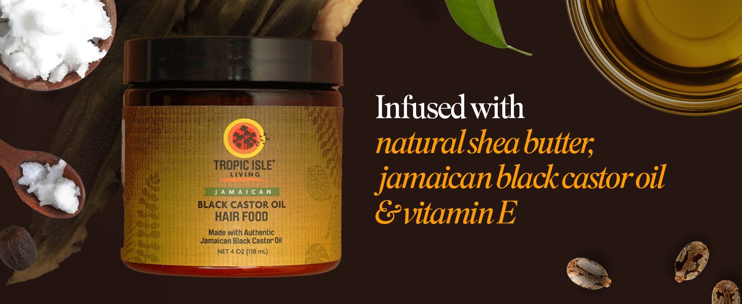 Tropic Isle Living Jamaican Black Castor Oil Hair Food
