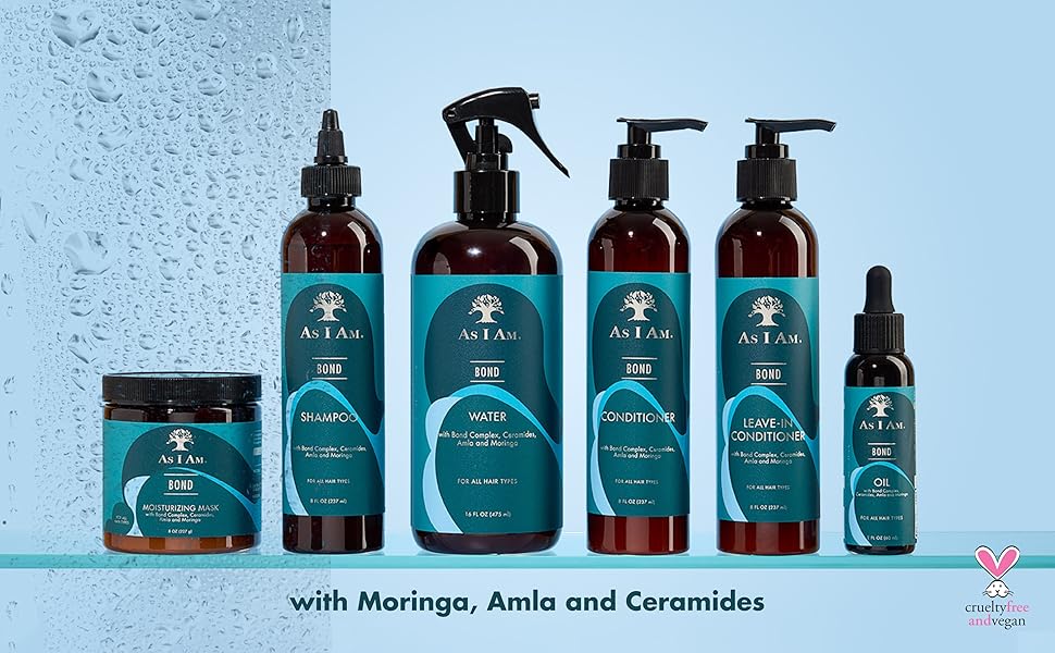 As I Am Bond collection to repair and prevent damaged hair