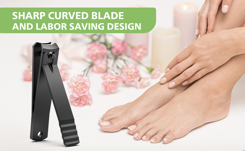 BALUCA Curved Toenail Clipper for Thick Nails