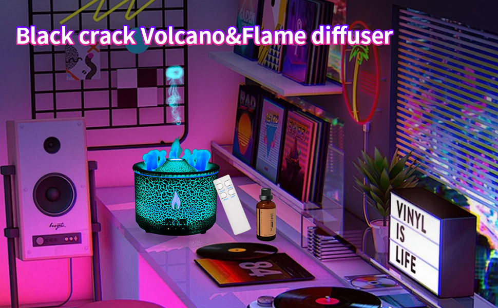 Volcano Humidifier Black