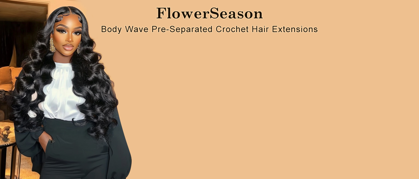 Body Wave Pre-Separated Crochet Hair Extensions