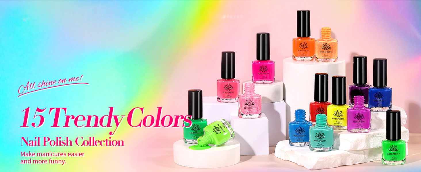 Neon Nail Polish Set
