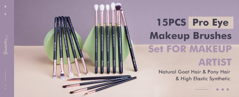 15Pcs Pro Eyeshadow Brushes Set