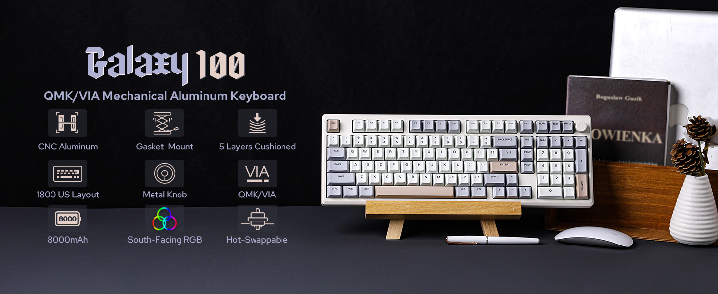 Galaxy100 wireless gaming keyboard