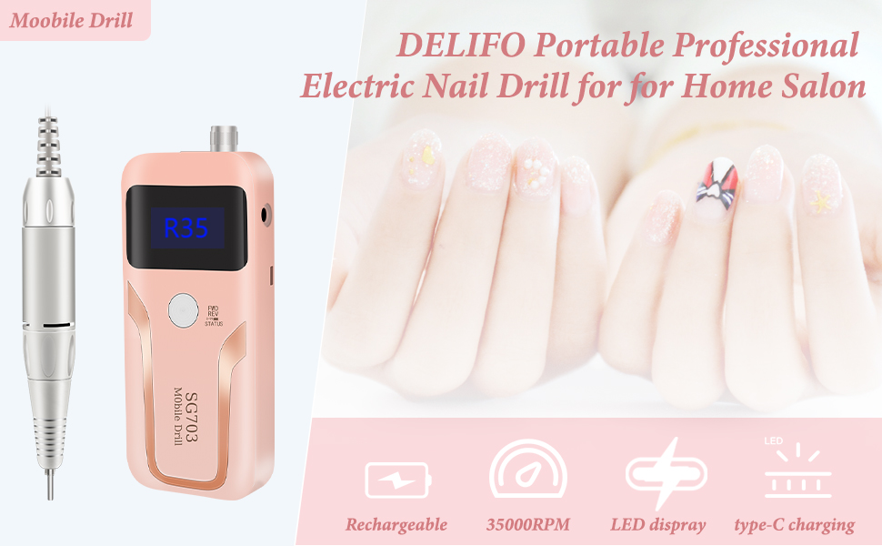 Portable Electric Nail Drill Machine