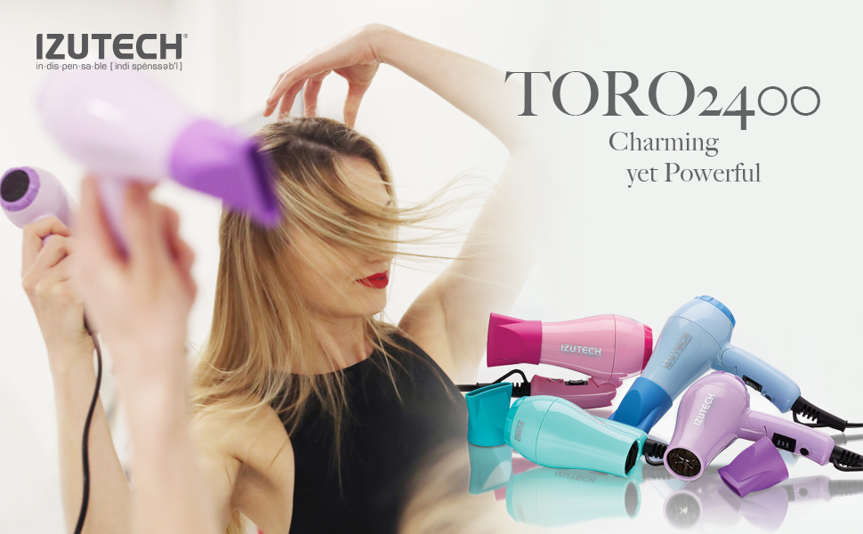 Izutech Toro 2400 Mini Dual Voltage Foldable Blow Dryer Image 2