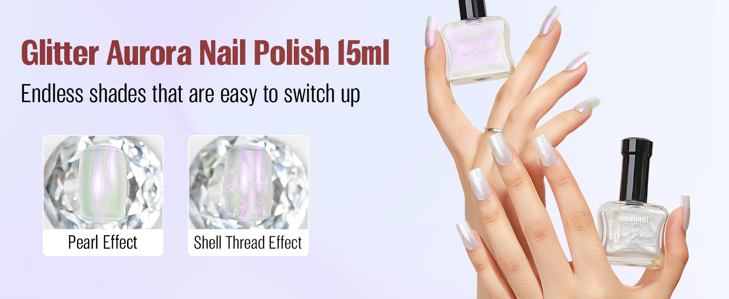 Glitter nail polish