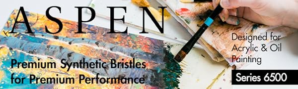 Synthetic Acrylic Paint Brushes