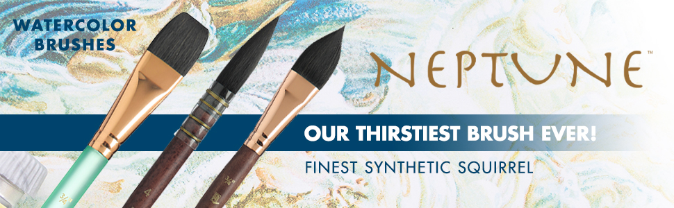 Paint brushes on a multicolor background