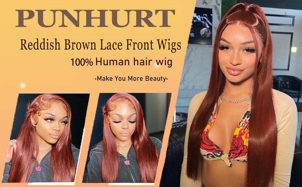 reddish brown wig