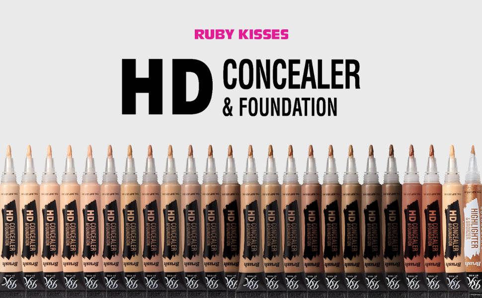 Ruby Kisses HD Brush Concealer & Foundation