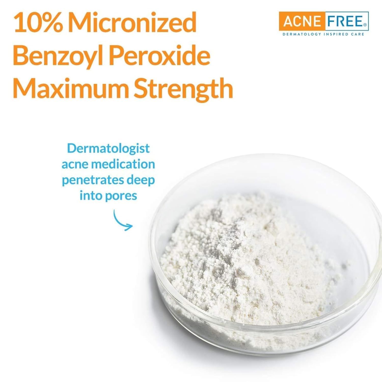 AcneFree Terminator 10 Acne Spot Treatment with Benzoyl Peroxide 10% Maximum Strength Acne Cream Treatment, 1 Ounce - Pack Of 1 - Image 6
