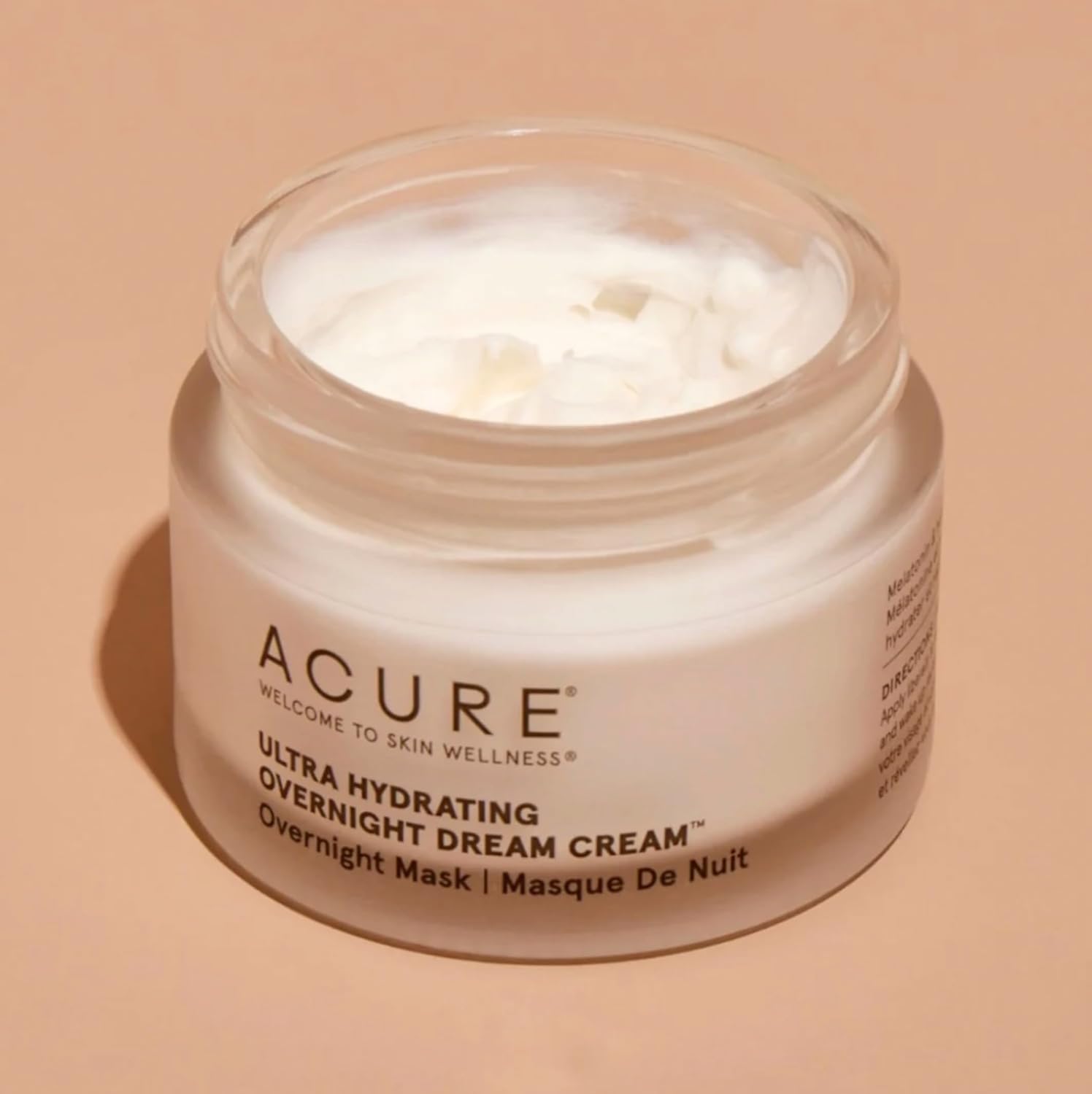 Acure Ultra Hydrating Overnight Dream Cream - All Night Booster Mask for Dry Skin - Made with Melatonin & Hemp Seef Oil Extract for Intense Moisture - 1.7 Fl Oz - Image 3