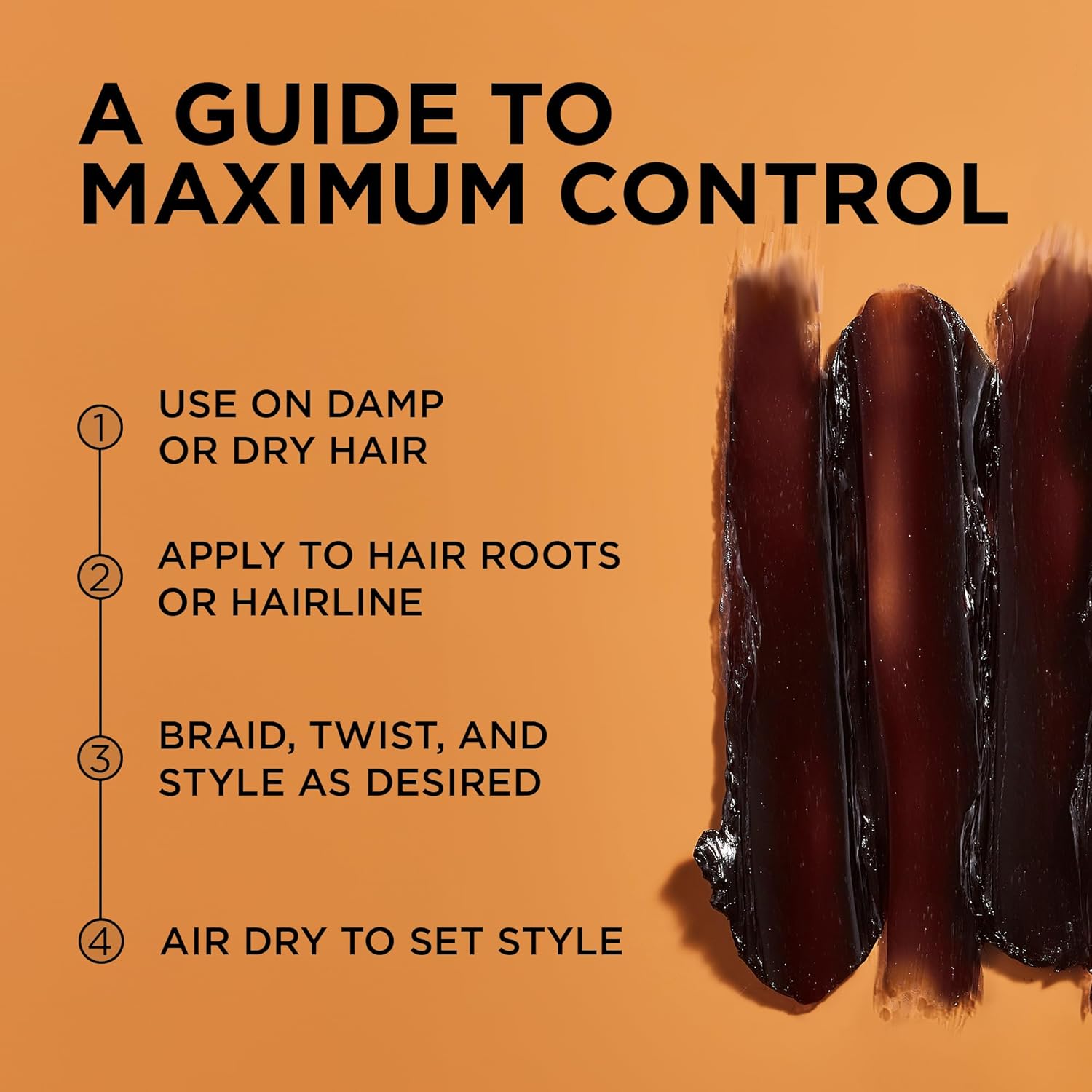 African Pride Black Castor Miracle Extra Hold Braid, Loc, Twist Gel - Extreme Hold Braiding Hair Gel, Edge Control & Tames Frizz, No Flake | Natural Ingredients, Black Castor & Coconut Oil | 12oz - Image 4
