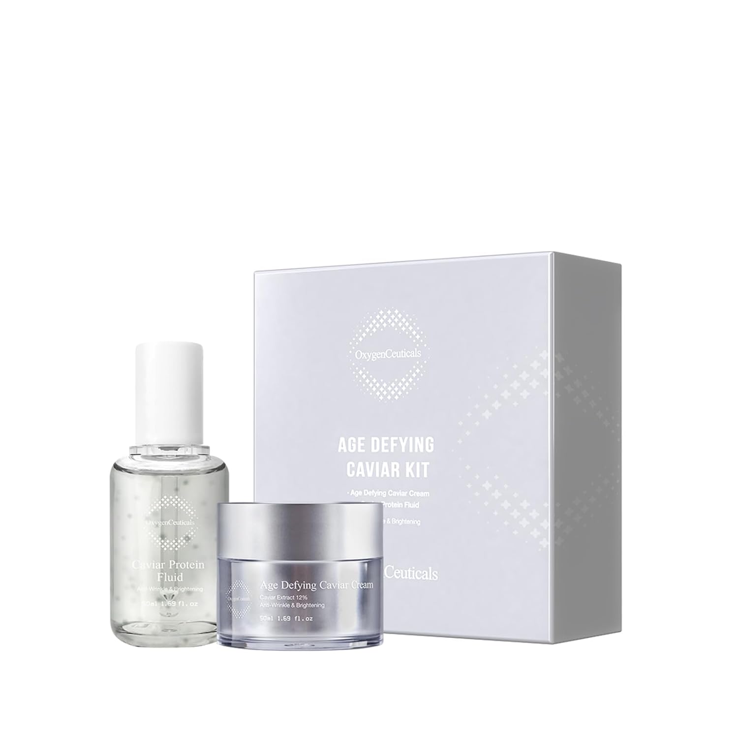 Age Defying Caviar Kit – Anti-Aging Kit, Age-Defying Caviar Cream & Serum for Fine Lines Repair, Skin Renewal for Face & Neck