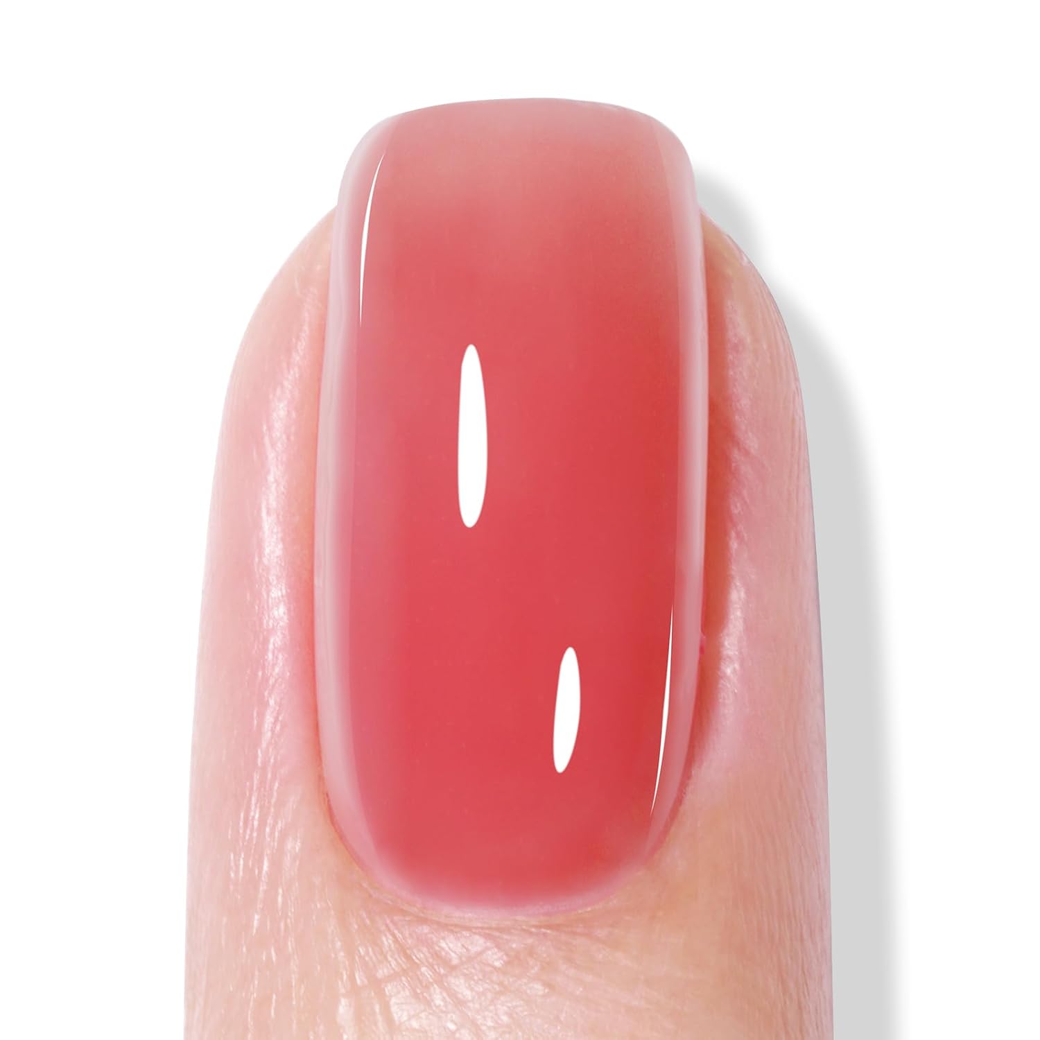 AILLSA Red Jelly Gel Nail Polish Strawberry Color Nude Polish Natural Rose Translucent Gels Polish Sheer Apple Candy Polish Soak Off U V Gel for Nail Art at Home 0.51 Fl Oz /GB92 - Image 7