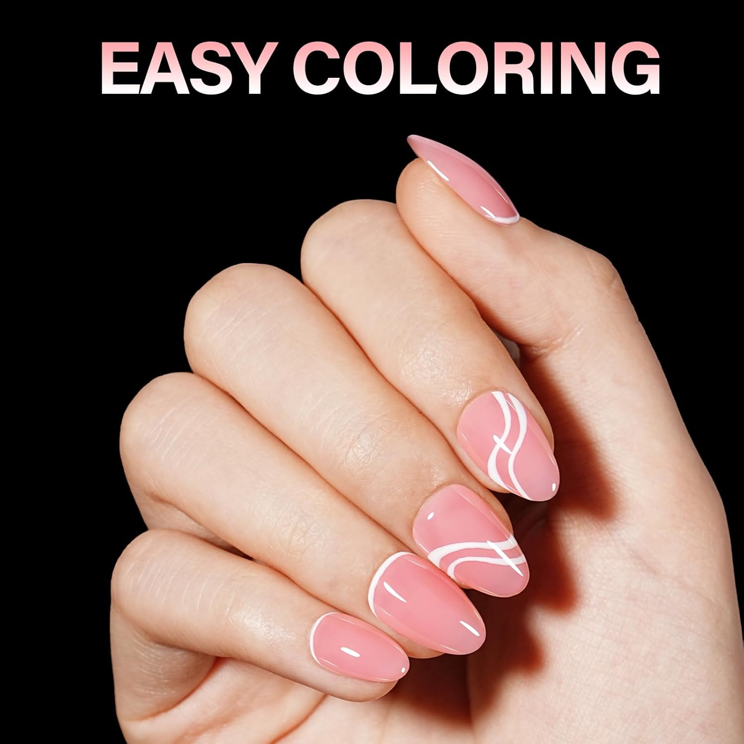 AILLSA Short Almond Nail Tips Pre-Shaped Acrylic Nail Tips Half Matte Full Cover Nails Tips Clear Gelly Press on Flase Tip Nail for Extension Nail Manicure Home DIY 240PCS 15Sizes - Image 5