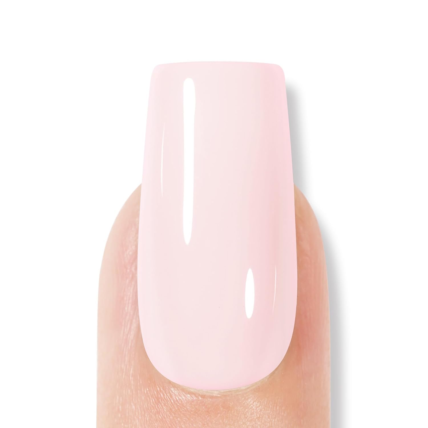 AILLSA White Pink Gel Nail Polish Nude Barely Pink Gel Polish Neutral Light Beige Jelly Gel Polish Off White Natural Color Nails Winter Soak Off U V Gel for Nail Art for Women 0.51 Fl Oz /GA98 - Image 6