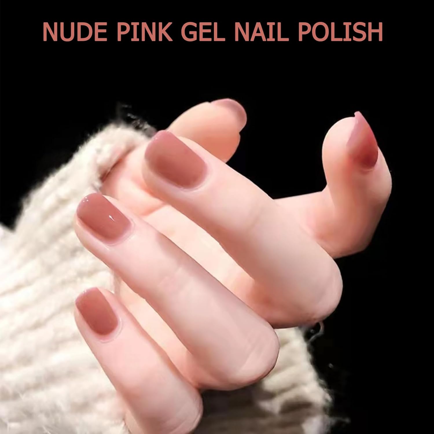 Air Dry Nude Pink Gel Nail Polish for Women and Girls - Pastel, Sheer, Jelly Regular Polish - 14ML - Image 2