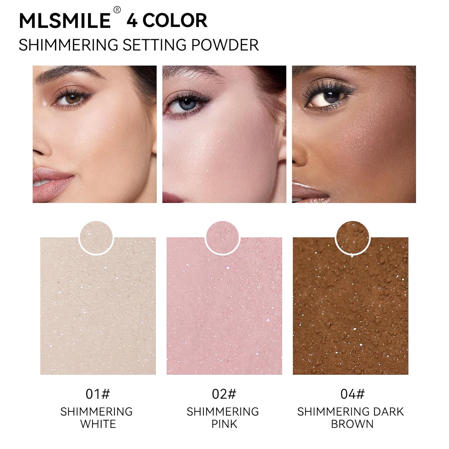 AKARY Pink Translucent Setting Powder, Shimmer Finishing Powder Oil Control for Long Lasting Makeup, Lightweight Loose Powder Waterproof Makes Skin Downy, Blurring Powder for All Skin Tones, 02 - Image 6