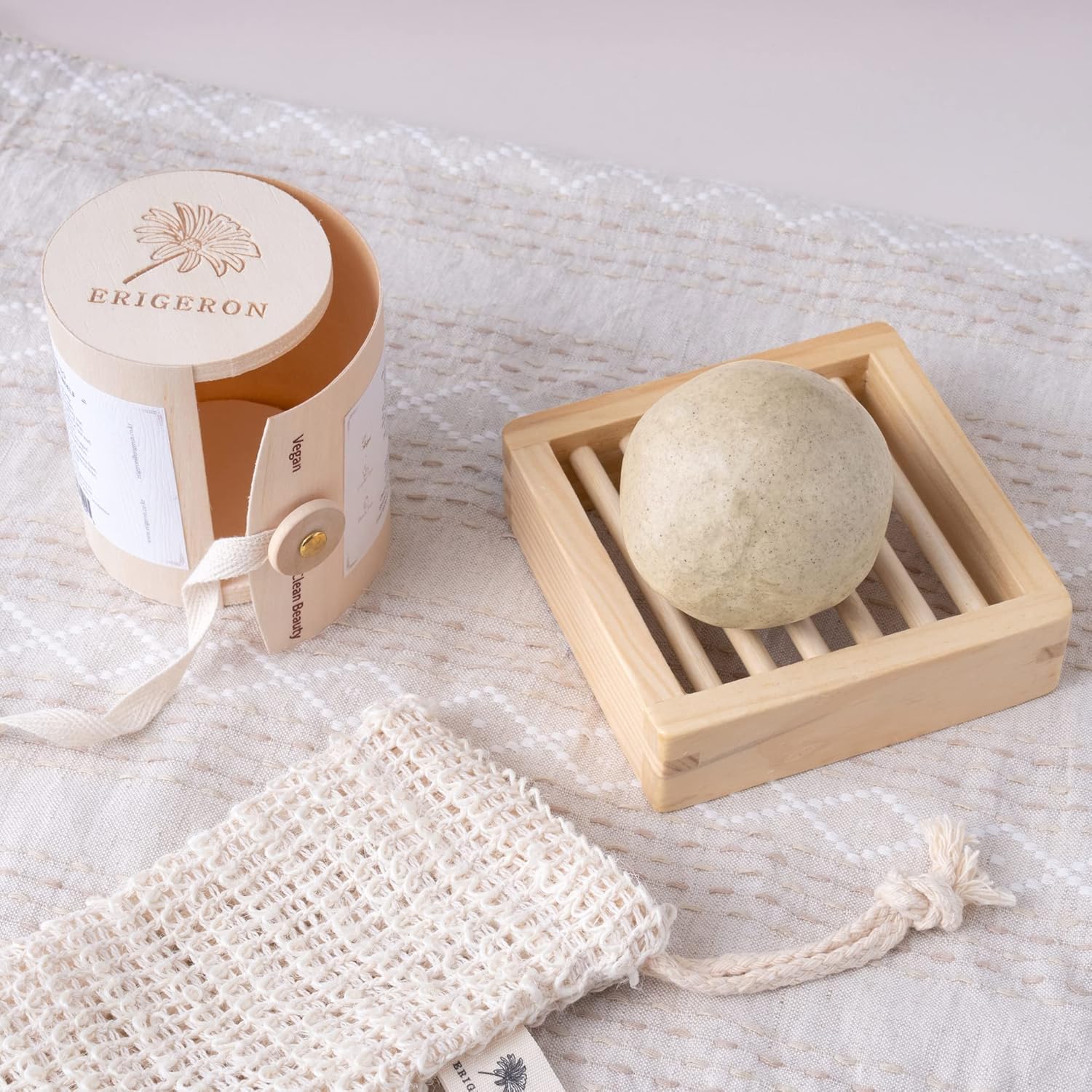 All-in-One Heartleaf Green Mochi Shampoo Bar for All Scalp, Rosemary Oil for Hair Growth, Green Tea, Curly Hair, Dandruff & Itchy Scalp Shampoo, Korean Skin Care, Wood Package (4.2 oz) - Image 8