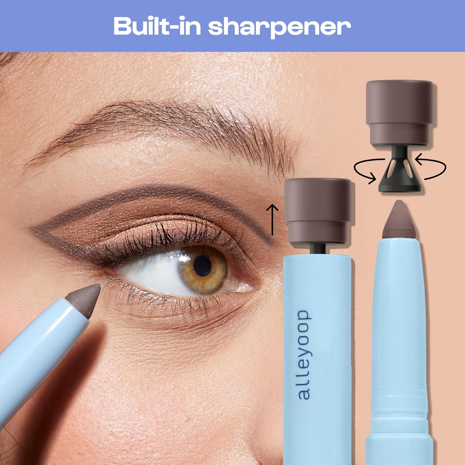ALLEYOOP 11th Hour Waterproof Cream Eyeshadow Stick – Long-Lasting Eye Shadow Pencil & Eyeliner, Cream to Powder Stick & Highlighter – Smudge-Proof Eyeshadow Matte, Taupe Dollar Matte - Image 7